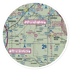 Bornemeier Airstrip (8NE4) VFR Sectional Sticker (30 mile)
