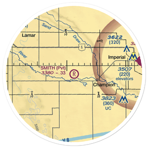 Smith Field (8NE3) VFR Sectional Sticker (20 mile)