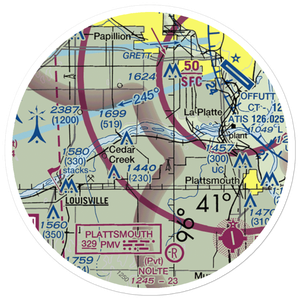 P & R Airport (8NE2) VFR Sectional Sticker (20 mile)