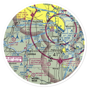 P & R Airport (8NE2) VFR Sectional Sticker (30 mile)