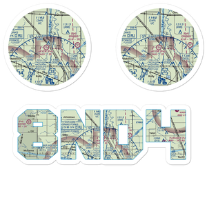 Heyde Airport (8ND4) VFR Sectional Sticker Pack