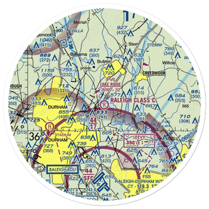 Lake Ridge Aero Park Airport (8NC8) VFR Sectional Sticker (30 mile)