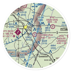 Brooks Field (8NC6) VFR Sectional Sticker (20 mile)