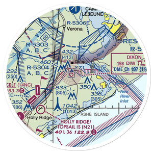Winding Creek Airport (8NC3) VFR Sectional Sticker (20 mile)