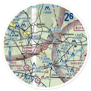 Summey Airpark (8NC2) VFR Sectional Sticker (20 mile)