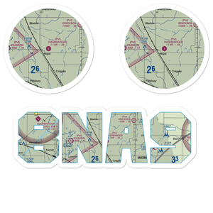 Hashbarger Farm Airstrip (8NA9) VFR Sectional Sticker Pack