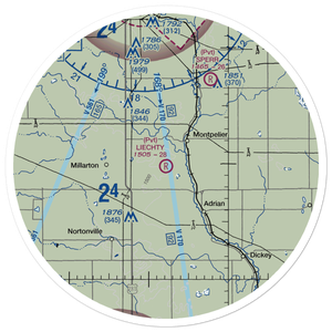 Liechty Farm Airport (8NA5) VFR Sectional Sticker (30 mile)