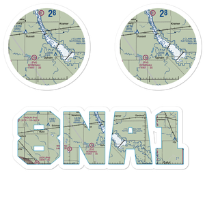 Deep River Seaplane Base (8NA1) VFR Sectional Sticker Pack