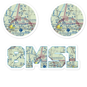 Henderson Airport (8MS1) VFR Sectional Sticker Pack