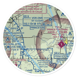 Minske Field (8MN6) VFR Sectional Sticker (20 mile)