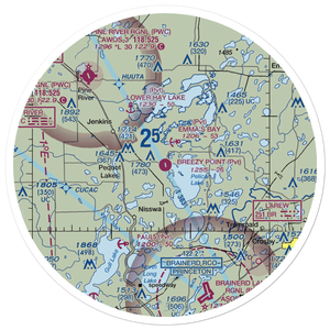 Breezy Point Airport (8MN3) VFR Sectional Sticker (30 mile)