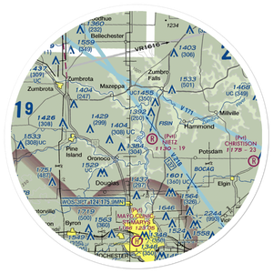 Lake Zumbro Seaplane Base (8MN0) VFR Sectional Sticker (30 mile)