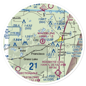Winters Field (8MI9) VFR Sectional Sticker (20 mile)