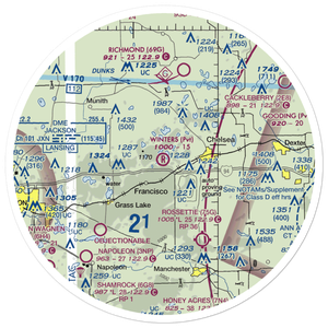 Winters Field (8MI9) VFR Sectional Sticker (30 mile)