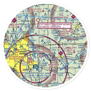 Cupp/Sjvs Landing Strip (8MI8) VFR Sectional Sticker (30 mile)
