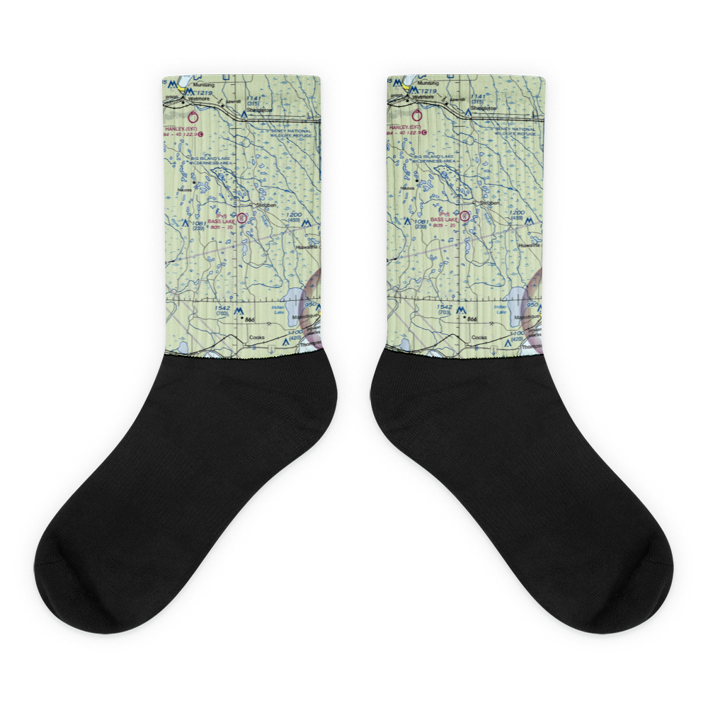 Bass Lake Airport (8MI7) VFR Sectional Socks 