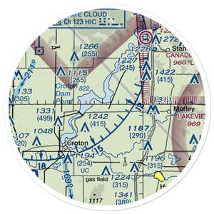 Howe Airport (8MI4) VFR Sectional Sticker (20 mile)