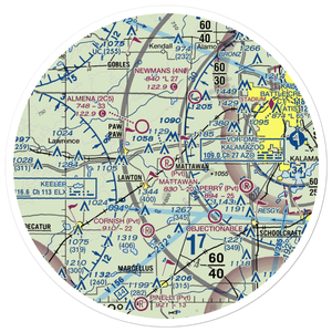 Mattawan Airpark (8MI3) VFR Sectional Sticker (30 mile)