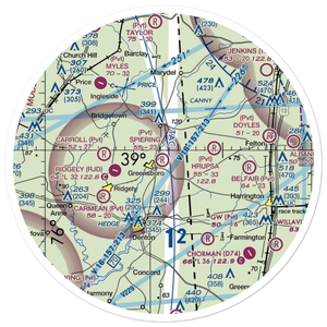 Spiering Airport (8MD4) VFR Sectional Sticker (30 mile)
