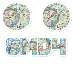 Spiering Airport (8MD4) VFR Sectional Sticker Pack