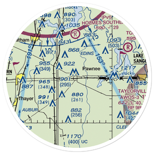Donald A. Hamilton Airport (8LL7) VFR Sectional Sticker (20 mile)