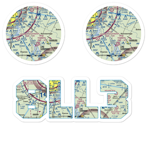 Hundley Airport (8LL3) VFR Sectional Sticker Pack