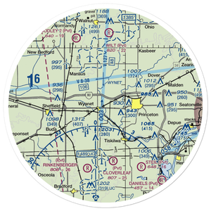 Eckberg Airport (8LL2) VFR Sectional Sticker (30 mile)