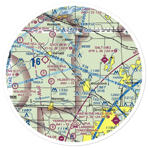 Hunter Airport (8LL1) VFR Sectional Sticker (30 mile)
