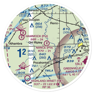 Nance Airport (8LL0) VFR Sectional Sticker (20 mile)