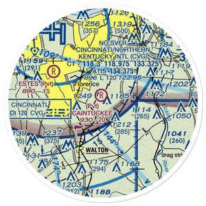 Caintuckee Airport (8KY6) VFR Sectional Sticker (20 mile)