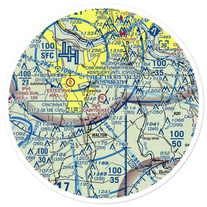 Caintuckee Airport (8KY6) VFR Sectional Sticker (30 mile)