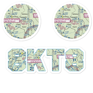 Cherry Hill Airport (8KT8) VFR Sectional Sticker Pack