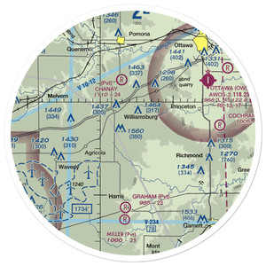 The Wilderness Airport (8KS9) VFR Sectional Sticker (30 mile)