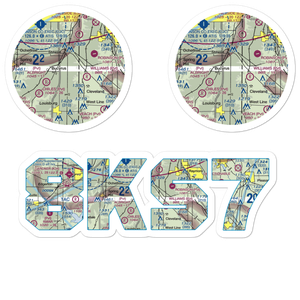 Pine Sod Ranch Airport (8KS7) VFR Sectional Sticker Pack