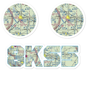 Blue Sky Airport (8KS5) VFR Sectional Sticker Pack