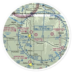 Davis Airfield (8KS3) VFR Sectional Sticker (30 mile)
