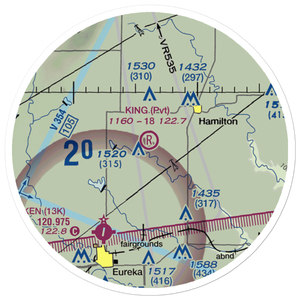 King Ranch Airport (8KS2) VFR Sectional Sticker (20 mile)