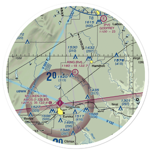 King Ranch Airport (8KS2) VFR Sectional Sticker (30 mile)