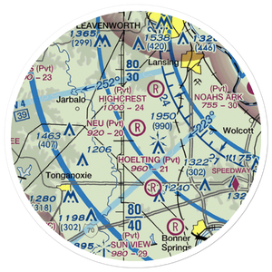 Neu Field (8KS1) VFR Sectional Sticker (20 mile)