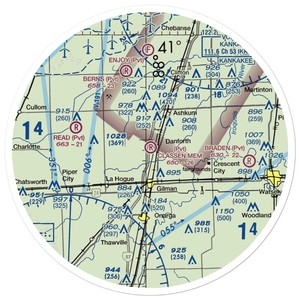 Raymond Classen Memorial Airport (8IS5) VFR Sectional Sticker (30 mile)