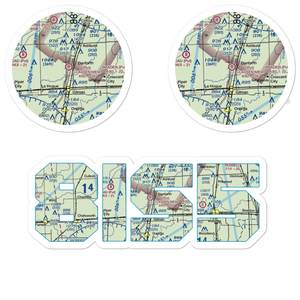Raymond Classen Memorial Airport (8IS5) VFR Sectional Sticker Pack