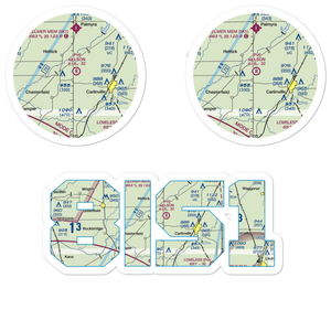 Nelson Airport (8IS1) VFR Sectional Sticker Pack