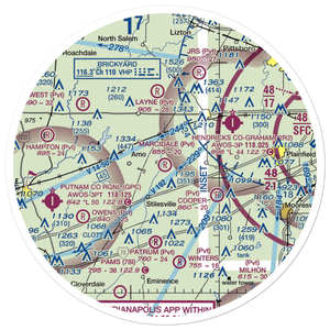 Marcidale Airport (8IN9) VFR Sectional Sticker (30 mile)