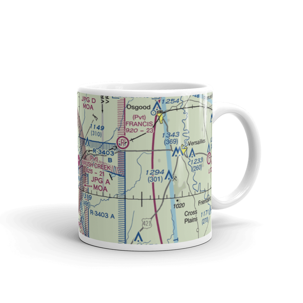 Brush Creek Airport (8IN7) VFR Sectional  Mug 