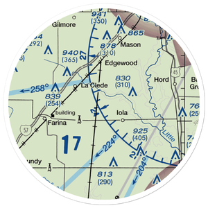 Robertson's Roost Airport (8IL6) VFR Sectional Sticker (20 mile)