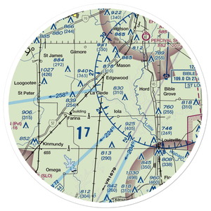 Robertson's Roost Airport (8IL6) VFR Sectional Sticker (30 mile)