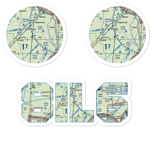 Robertson's Roost Airport (8IL6) VFR Sectional Sticker Pack
