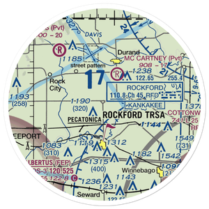 O'Connor Field (8IL5) VFR Sectional Sticker (20 mile)