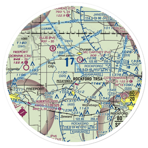 O'Connor Field (8IL5) VFR Sectional Sticker (30 mile)