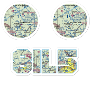 O'Connor Field (8IL5) VFR Sectional Sticker Pack